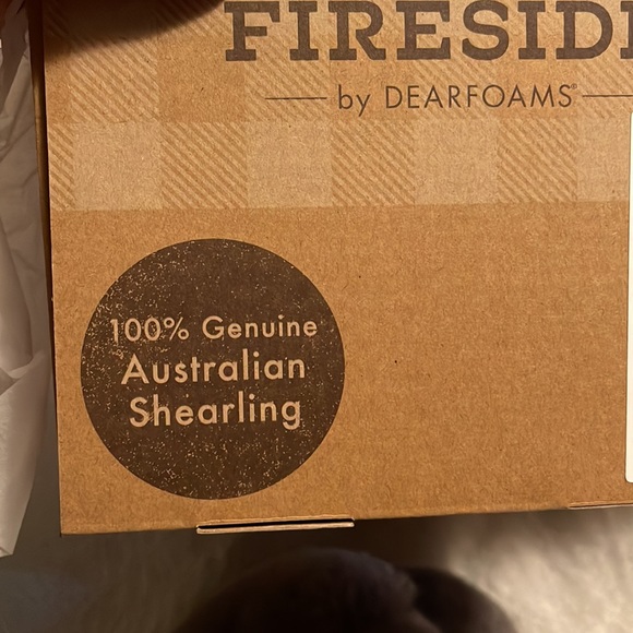 Brand New Fireside by Dearfoams Auburn Genuine Shearling Slipper size 6 - Picture 7 of 9